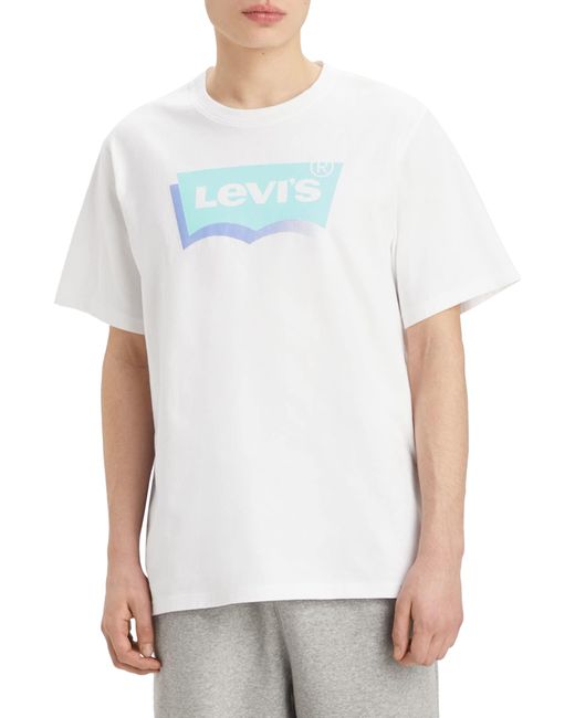 Levi's White Ss Relaxed Fit Tee T-shirt for men