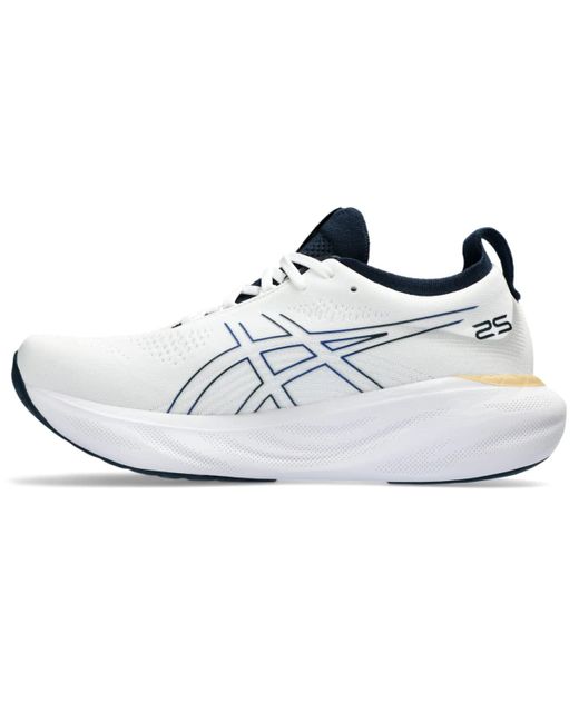 Asics White Gel-nimbus 25 Running Shoes for men