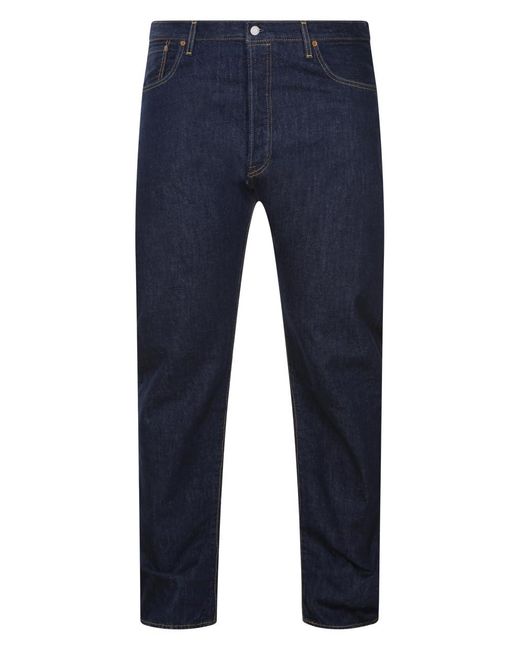 Levi's Blue Big & Tall 501 Original Straight Jeans for men
