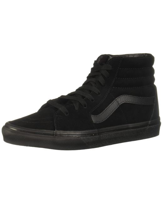 Vans Sk8-hi Classic Suede/canvas -volwassene Hoge Schoenen Hoge Sneakers in het Black voor heren