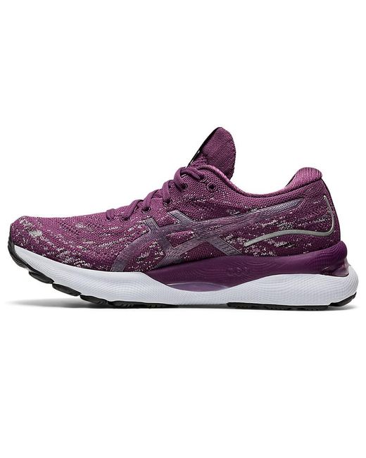 Asics Gelnimbus 24 Mesh Knit Running Shoes in Purple Lyst UK