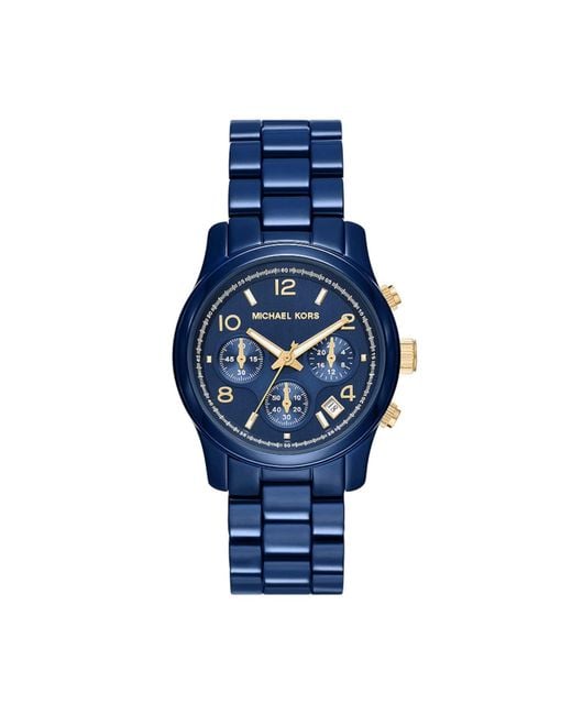 Michael Kors Blue Mk7332 - Runway Chronograph Watch