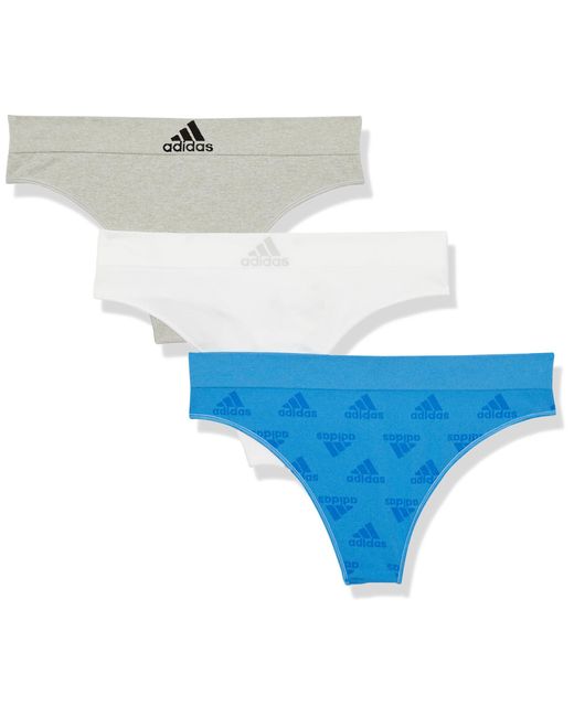 adidas Thong 3-pack in Blue Lyst