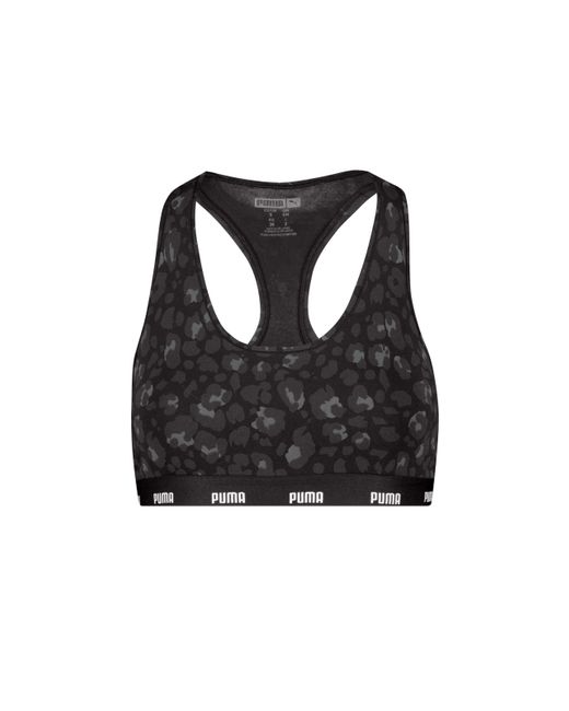 PUMA Printed Racer Back Top 1p in Black Lyst UK