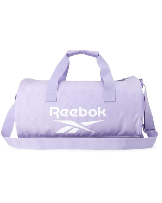 Reebok Purple Plyo Sports Gym Bag - Lightweight Carry On Weekend Overnight Luggage For