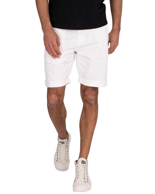 Tommy Hilfiger Denim Tjm Essential Chino Short in White for Men - Save 45%  - Lyst