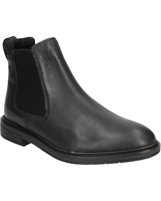 Clarks Clarkdale Hall Ankle Boots in Black White (Black) for Men | Lyst UK