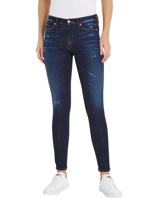 Jeans Donna Nora Skinny Fit di Tommy Hilfiger in Blue