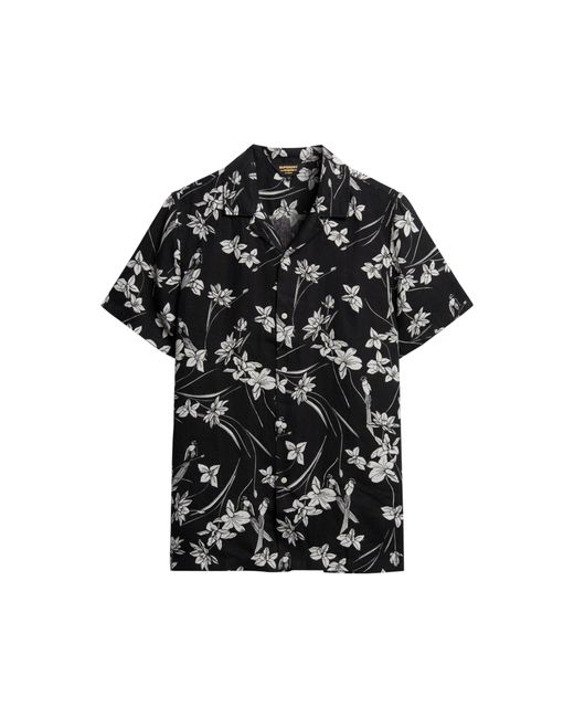 Superdry Black S Printed Shirt Flower Print L for men