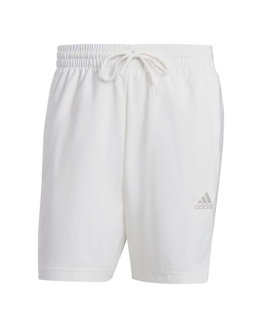 Adidas Aeroready Essentials Chelsea 3-stripes Shorts in het White voor heren