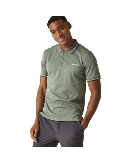 Regatta Green Oakmont Polo Shirt T for men