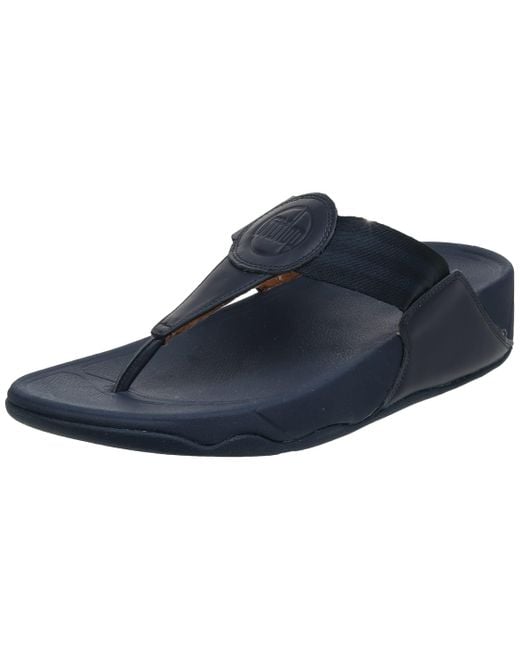 Fitflop Blue Tm Walkstar S Toe Post Sandals 6.5 Uk Midnight Night