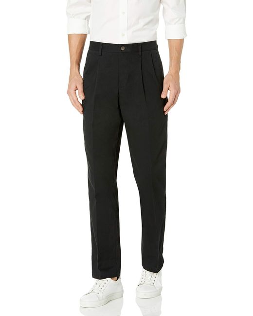 Pantalon Chino plissé Amazon Essentials pour homme en coloris Black