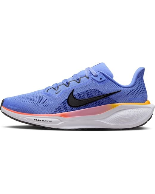 Nike Blue Pegasus 41 Straßenlaufschuh Für Damen Road Running Shoe