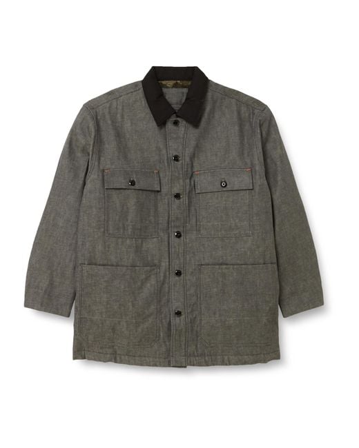 G-Star RAW Gray Chore Lined Jacket Man for men
