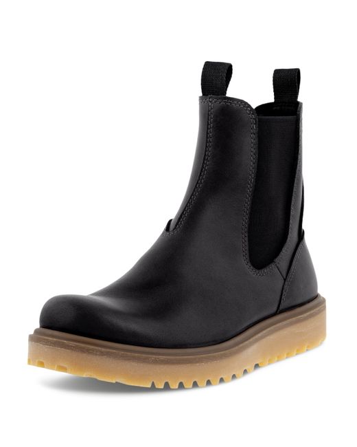 Ecco Black Staker Chelsea Boot Size