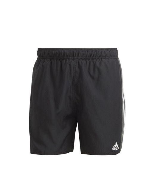 Adidas Gray Length Colorblock 3-stripes Swim Shorts Swimsuit for men