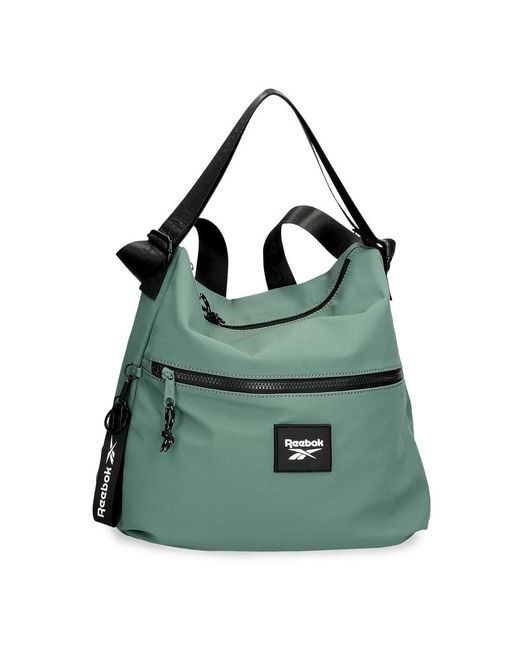 Reebok Elsie Flat Shoulder Bag Green 19x13x3 Cms Polyester