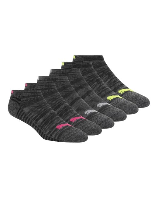 Paquete de 6 calcetines de corte bajo para mujer PUMA de color Black
