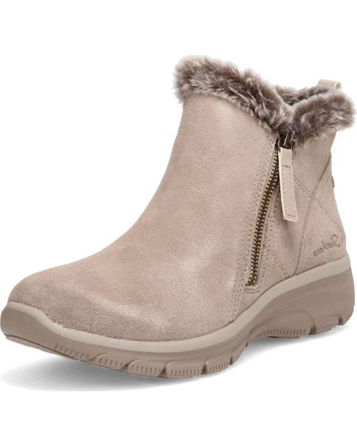 Skechers Brown Zip Bootie Fashion Boot