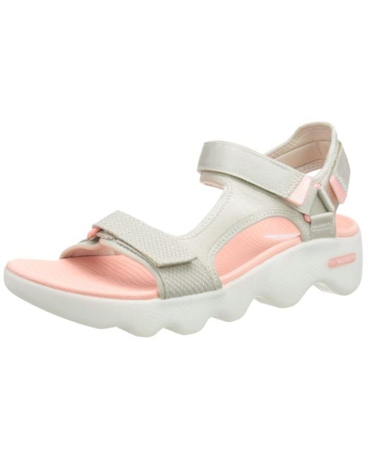 Skechers Black Go Walk Massage Fit Sandal