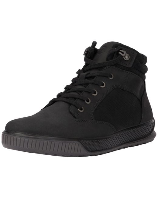 Ecco Black Bypath Tred Ankle Boot for men