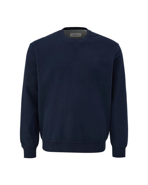 S.oliver Big Size 2148798 Sweatshirt mit Logo-Detail in Blue für Herren