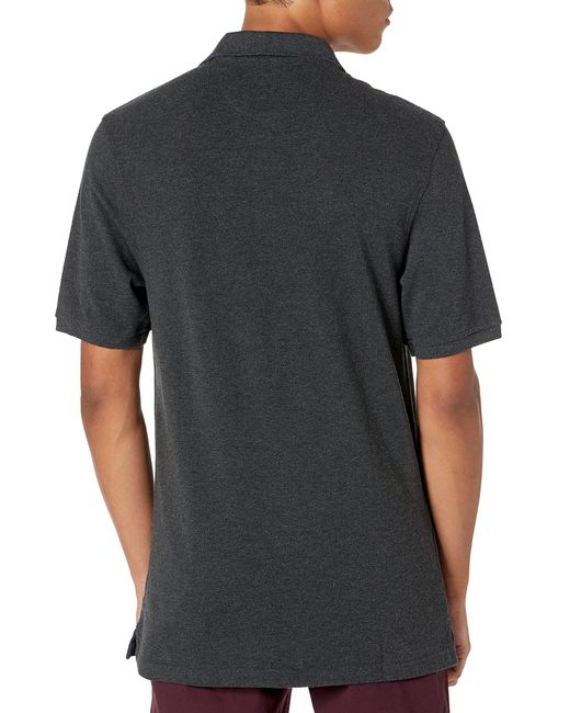 Amazon Essentials Black Regular-fit Cotton Pique Polo Shirt for men