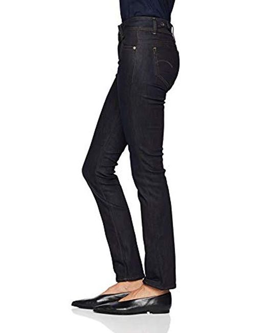 g star midge saddle mid waist straight jeans