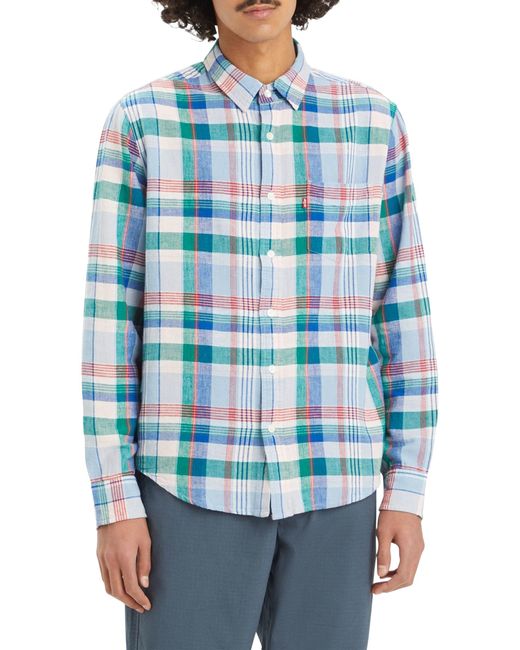 Levi's Sunset 1-Pocket Standard Hemd mit Button-Down-Kragen in Blue für Herren