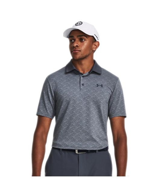Under Armour Blue Playoff Birdie S Golf Polo for men