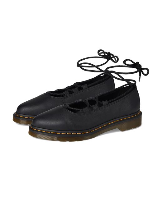 Dr. Martens Black Ballerinas ELPHIE II Schwarz Glattleder 38