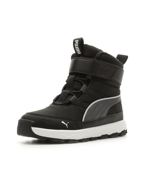 PUMA Black Evolve Boot Alternative Closure Snow Shoe