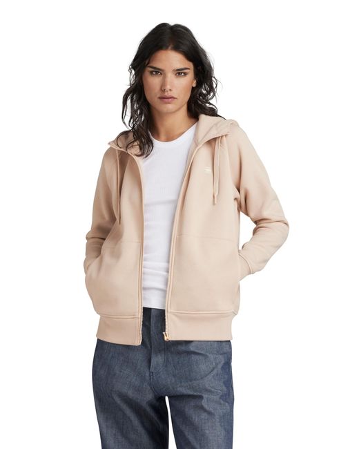 G-Star Para Mujer Sudadera Premium Core 2.1 Hooded Zip Thru G-Star de color Natural