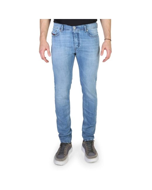 DIESEL Blue Tepphar Slim Carrot Fit Jeans In Denim Size 33r for men
