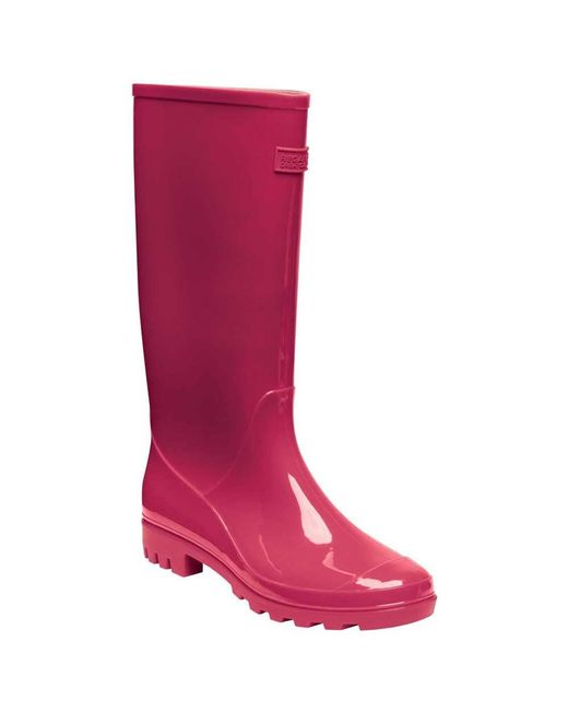 Regatta Pink S Wenlock' Pvc Waterproof Eva Footbed Walking Wellington Rain Boot