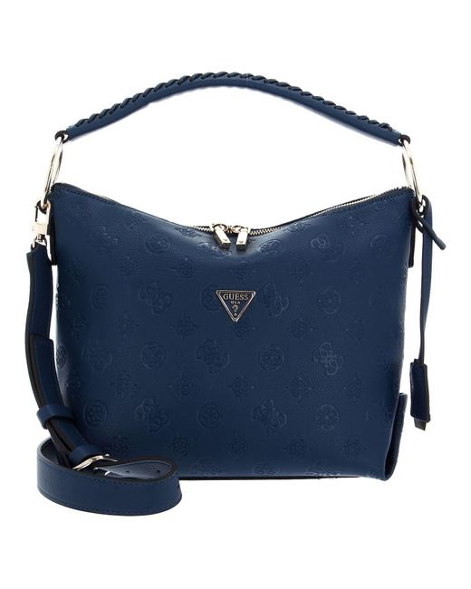 Guess Helaina Hobo Bag Navy in Blue - Lyst