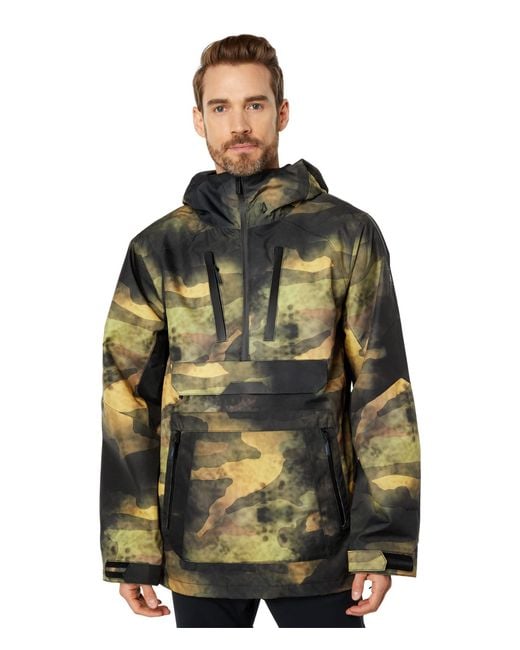 Mens pullover hot sale snowboard jacket