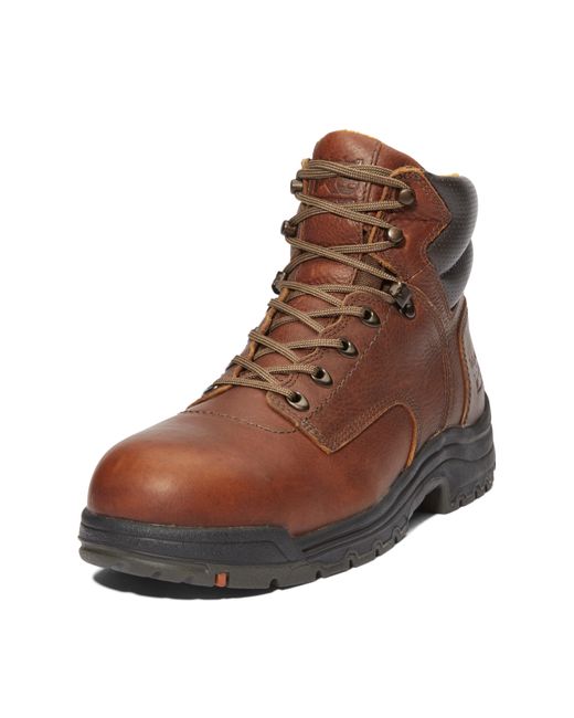Timberland Brown Titan 6 Inch Alloy Safety Toe Industrial Work Boot for men
