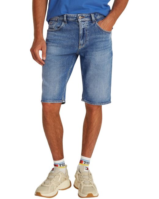 Pantaloncini in Jeans Uomo Ronnie Elasticizzati di Tommy Hilfiger in Blue da Uomo