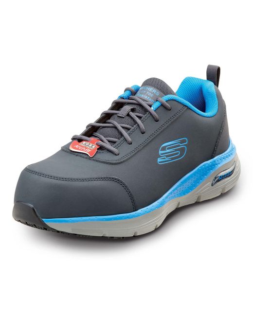 Skechers Blue Work Arch Fit Beau for men