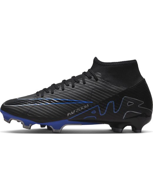 Nike Blue Mercurial Superfly 9 Academy Multi-ground High-top Soccer Cleats