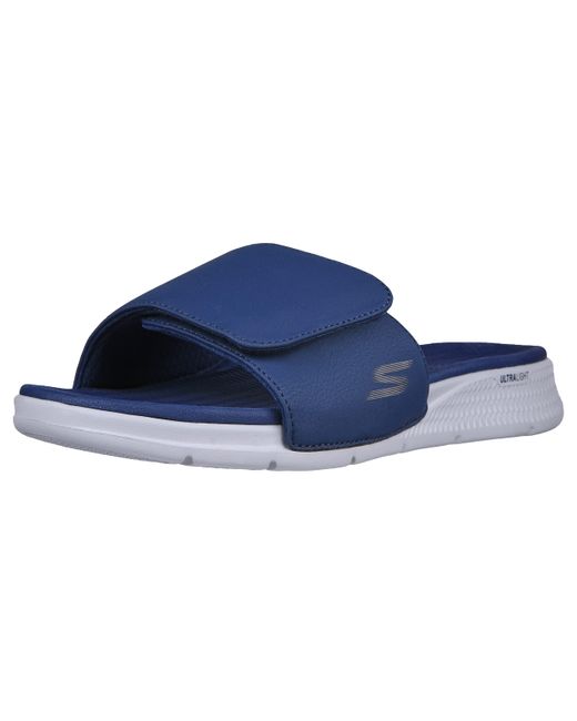 Skechers Go Consistent Slide Sandals â Athletic Beach Shower Shoes With Foam in Navy (Blue) for 