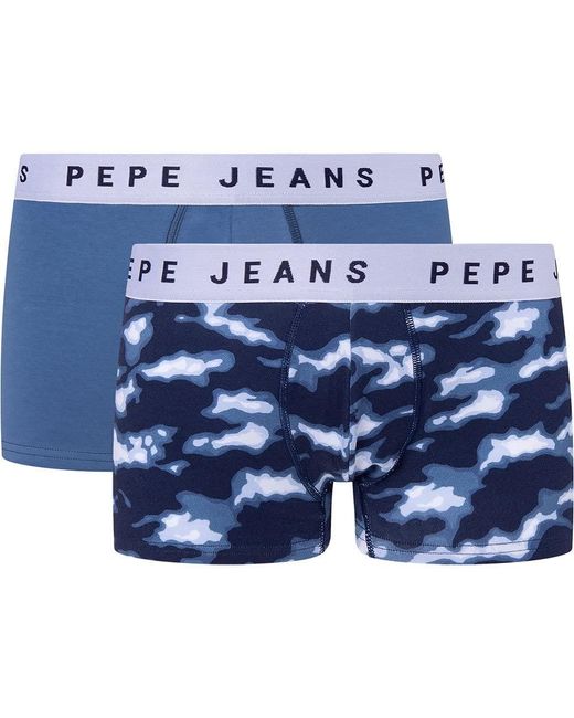 Pepe Jeans Camo Tk 2P Badehose in Blue für Herren