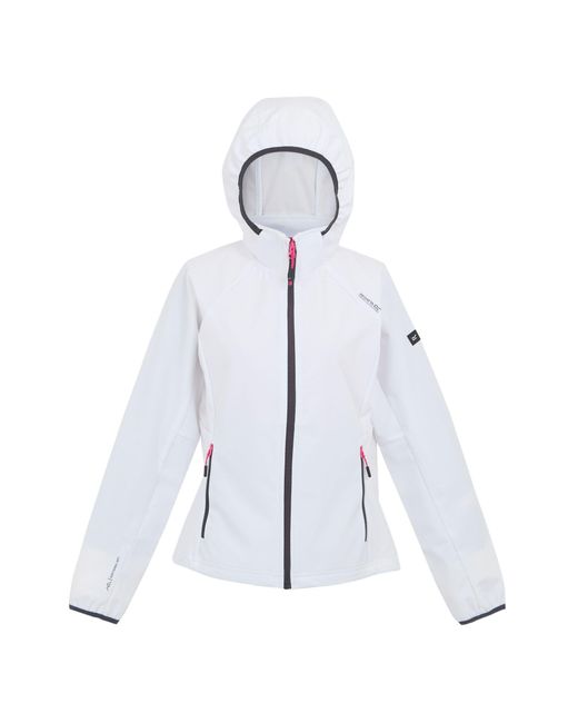 Regatta S Bourda Softshelljas Met Capuchon En Volledige Rits in het Gray