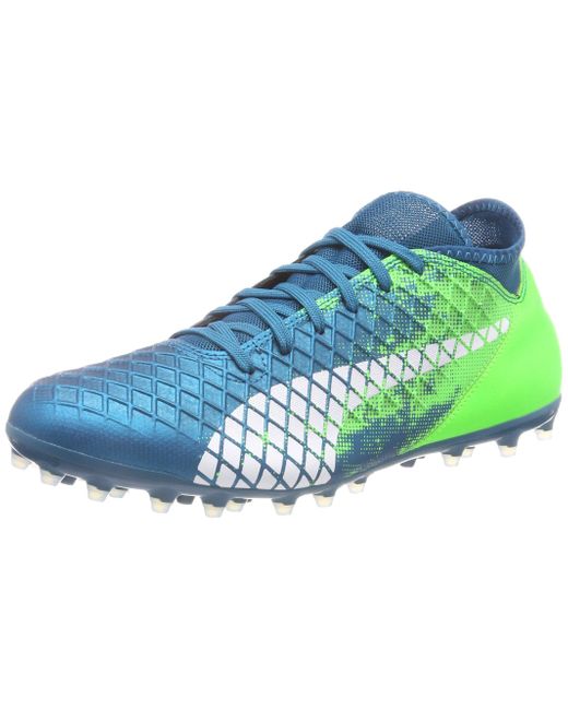 PUMA Future 18.4 Mg Football Boots in Blue for Men | Lyst UK