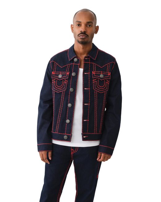 True Religion Blue Jimmy Super T Jacket for men