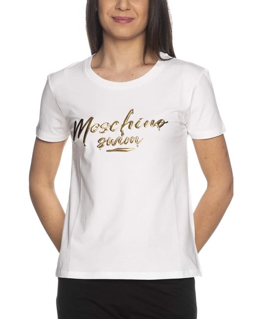 Moschino White T-Shirt Swim für