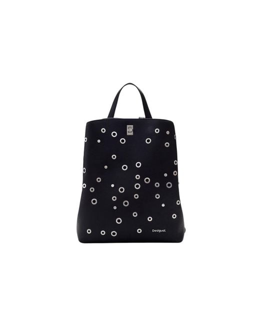 Rebel Sumy Backpack Black di Desigual in Blue