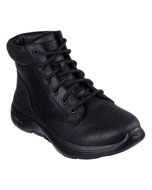 Skechers Go Walk Arch Fit 2.0-mountain View Ankle Boot in het Black